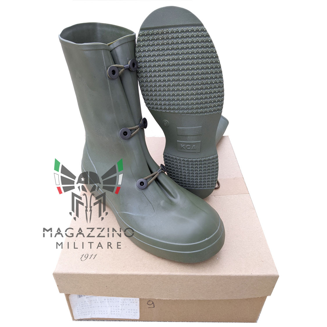 Sovrascarpe gomma originali Esercito Americano US nuovo Verde militare