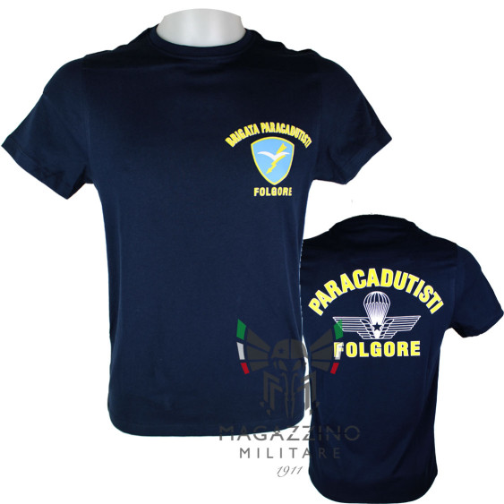 T-shirt paratrooper Folgore Blue