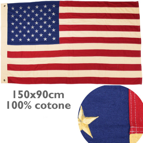 USA US flag Embroidered Cotton