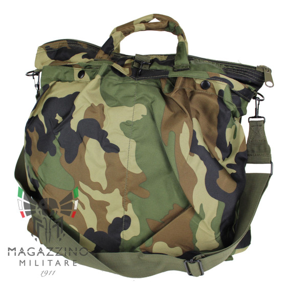 Borsa Porta Casco Militare Camo mimetica con tracolla