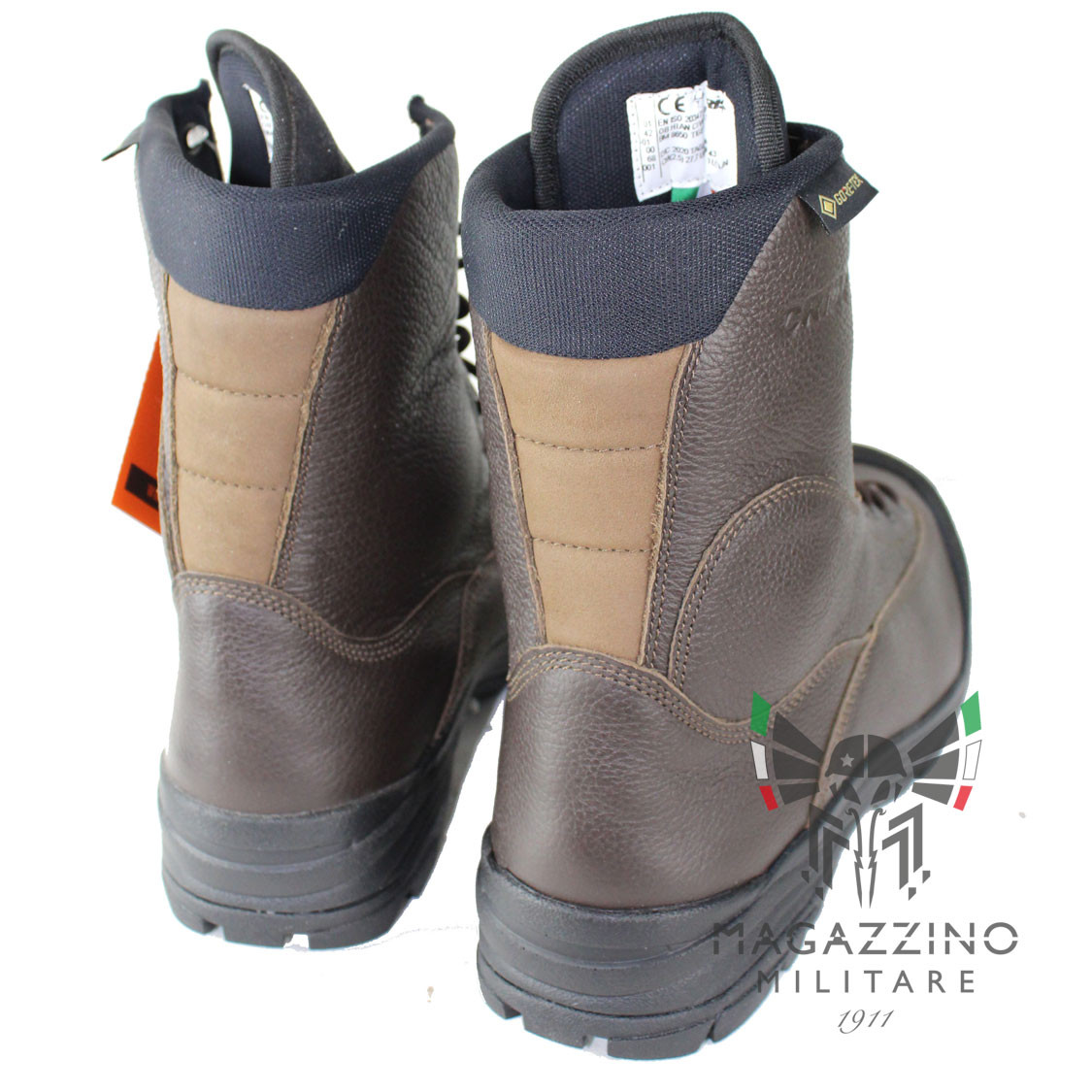 Military Boots Army Crispi Tiger Dark brown Vibram sole GORETEX