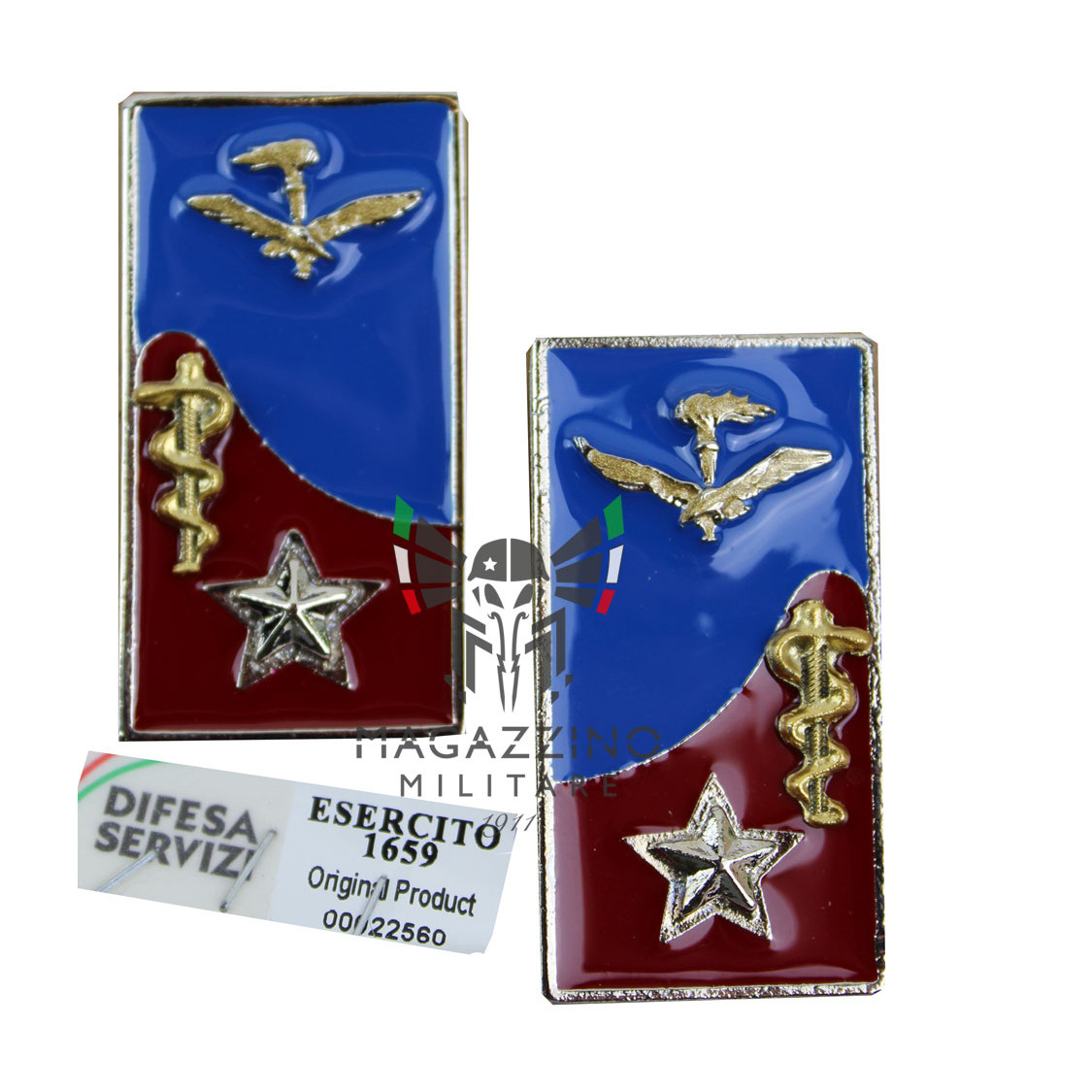 Enameled metal insignia for ALE Light Aviation Army MEDICAL Health jacket