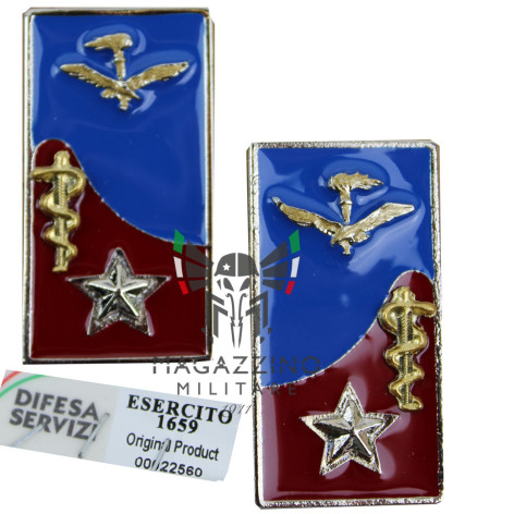 Enameled metal insignia for ALE Light Aviation Army MEDICAL Health jacket