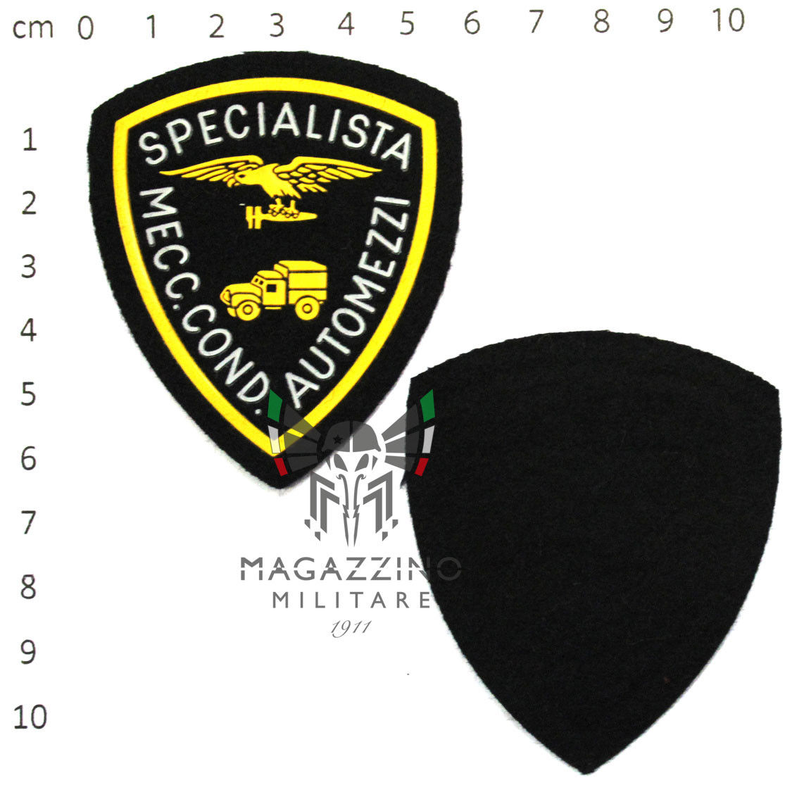 Vehicle Driver Mechanic Specialist Humeral rubberized Patch