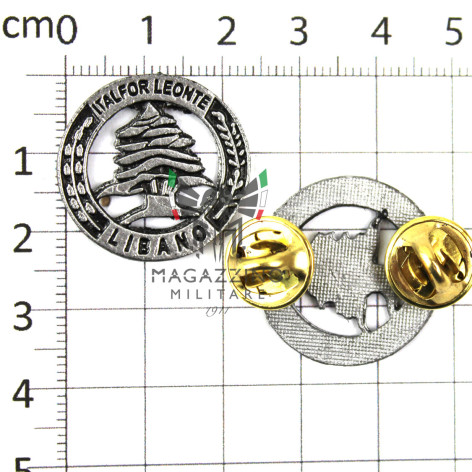 Brooch Badge Lebanon Italfor Leonte