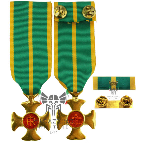 Medaglia e o nastrino Croce Anzianità di Servizio 25 Anni Guardia di Finanza XXV