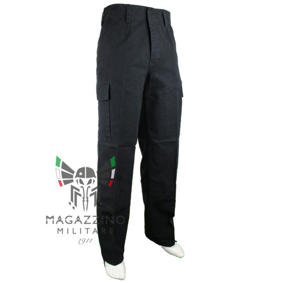 PANTALONI MILITARI TEDESCHI cotone MOLESKIN CARGO TASCONI NERO