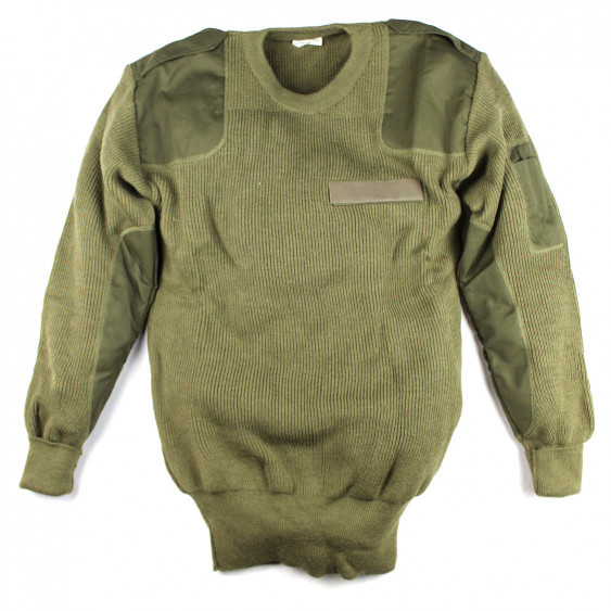 Sweater pullover original Italian Army OD Khaki NEW Size L