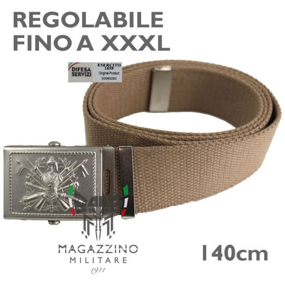 CINTURA CANAPA Originale Esercito Italiano TINTA UNITA LUNGHEZZA CM 140