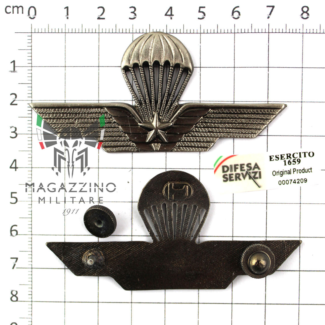 Patent Paratroopers Military Paratrooper blackened silver metal screw (107)