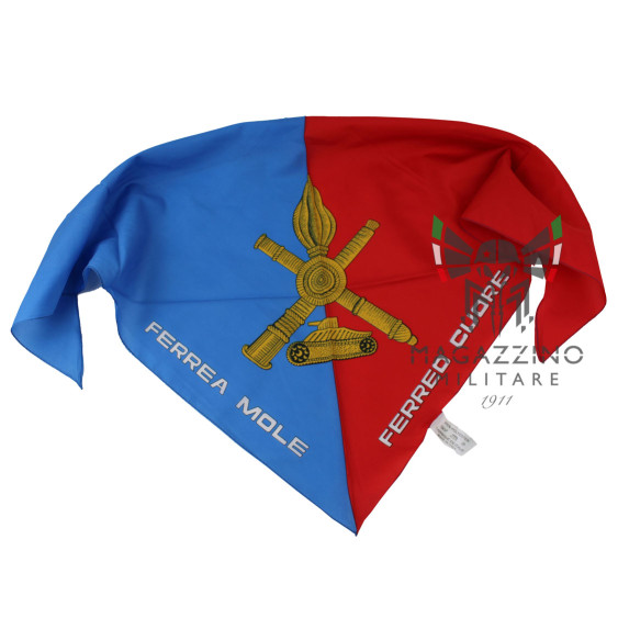 Triangular scarf Italian Army Tank Crews with motto Ferrea Mole Ferrea Cuore