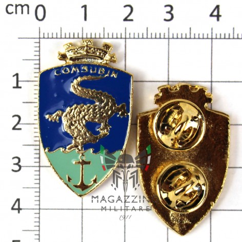 Fregio Distintivo COMSUBIN Metallo Incursori Subacquei (77)