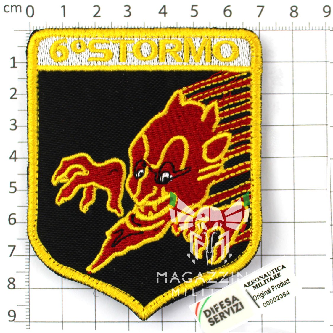 Patch Aeronautica Militare Italiana del 6º Stormo - Ghedi