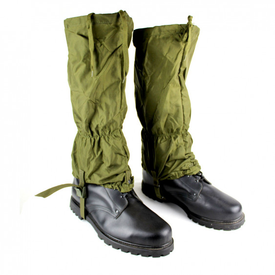 Nylon gaiters original Italian Army OD cordura lace