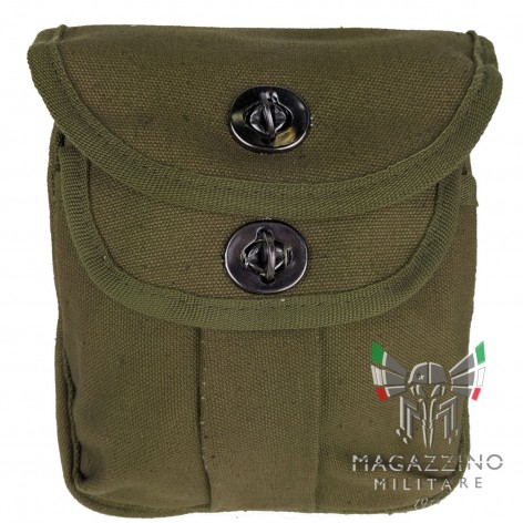 Borsa da Cintura Ranger in Canapa Cotone 2 Scomparti VERDE
