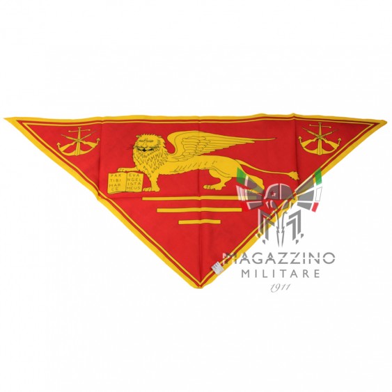 Foulard Fazzoletto Triangolare Leone Btg. San Marco Lagunari Marina Militare