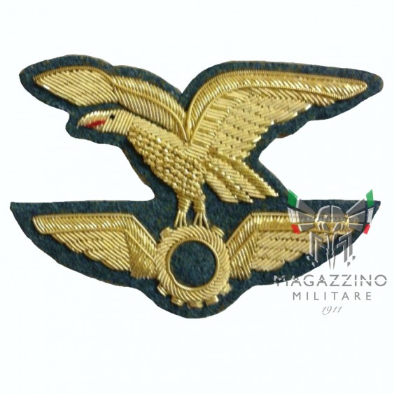Embroidered Officers Alpini Badge on Gray Cloth TRAMAT Transport Materials Hat (197)