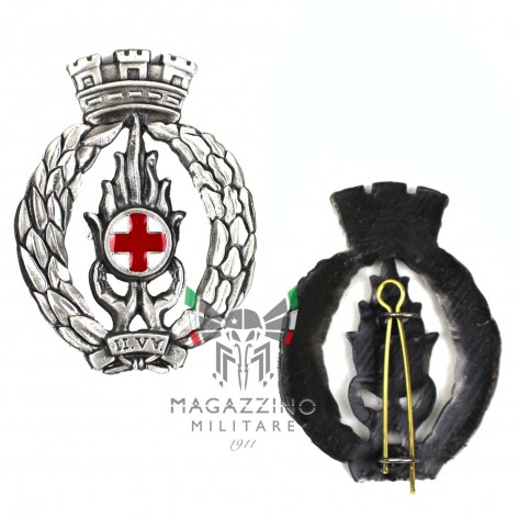 Metal Beret Badge for Red Cross Volunteer Nurses (213)