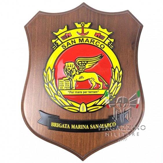 Navy Crest San Marco HERALDIC CREST WITH EMBLEM BRIGATA MARINA