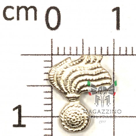 Spilla Armetta Metallo da Bavero Fiamma Argento CC Carabinieri (191)