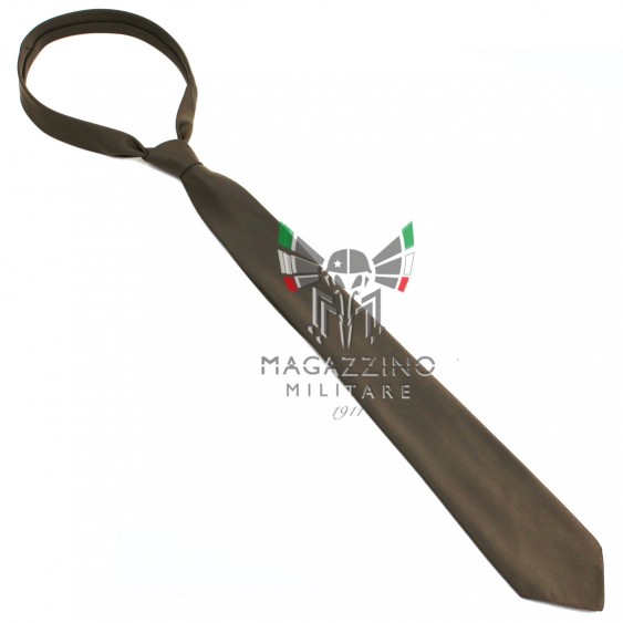 Italian Army Khaki Tie Military Soldier Drop Original NEW