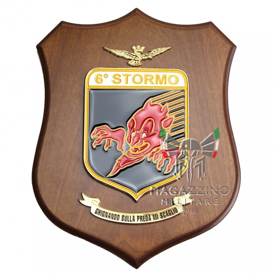 Crest Aeronautica 6° Stormo Ghedi Diavoli Rossi