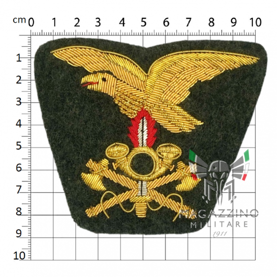 Embroidered Gold Insignia for Alpine Officer Hat Eagle Engineers Demolitions (198)