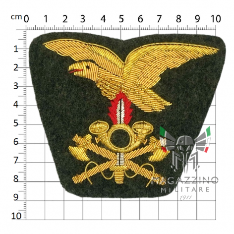 Embroidered Gold Insignia for Alpine Officer Hat Eagle Engineers Demolitions (198)