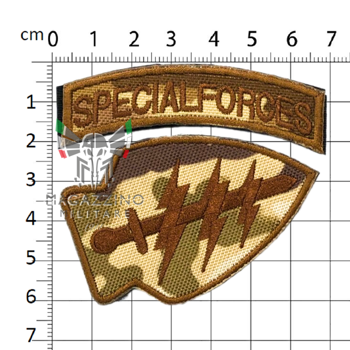 Patch Scudo Special Forces con Velcro Multicam (302)