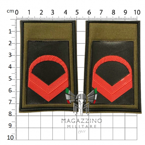 Italian Army First Warrant Officer Khaki Tubular Epaulets (249)
