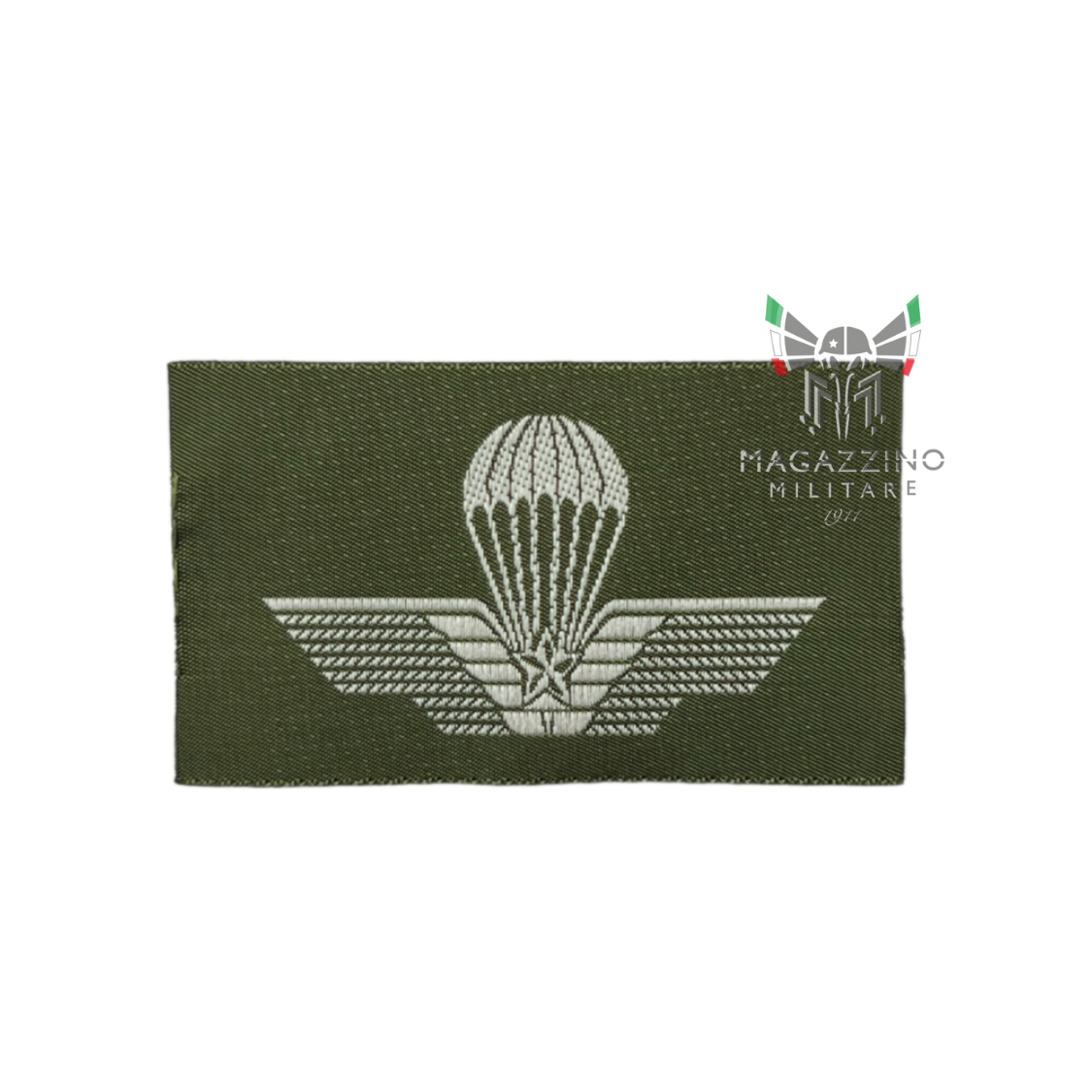 PATCH MILITARE Brevetto Paracadutisti FOLGORE VINTAGE Anni '80/'90 VO/Bianco Militare (122)