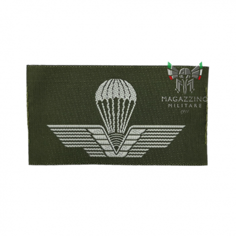 PATCH MILITARE Brevetto Paracadutisti FOLGORE VINTAGE Anni '80/'90 VO/Bianco Civile (124)