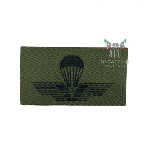 PATCH MILITARE Brevetto Paracadutisti FOLGORE VINTAGE Anni '80/'90 VO/Nero Civile (125)