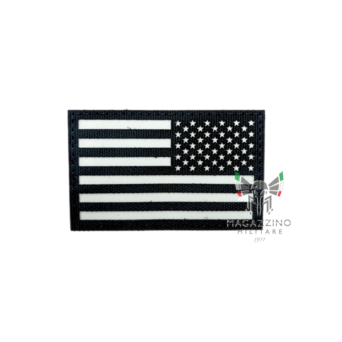 Velcro patch with USA flag in IR (infrared) version, perfect for tactical use.