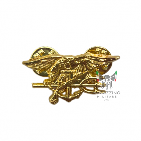 Small Gold US Navy SEALs badge, an iconic symbol of the elite special forces.