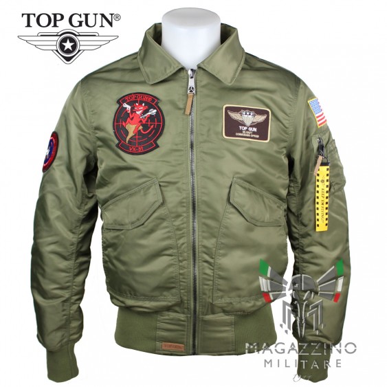 TOP GUN Maverick CWU-45 bomber jacket, winter-ready, military aviation style, green