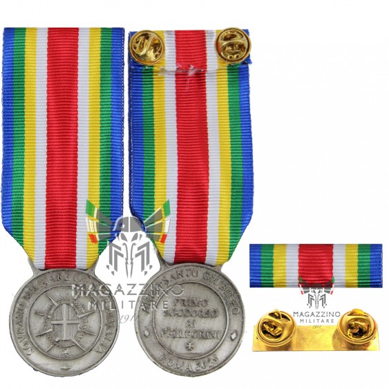 Set composed of the commemorative medal and ribbon bar for the Sovereign Military Order of Malta (SMOM) Jubilee 2025.