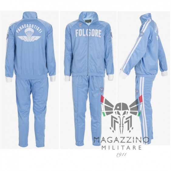 Gym suit italian army Original brigade Folgore paratrooper light blue