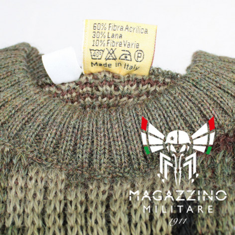 Maglione BIMBO girocollo Mimetico Camo etichetta