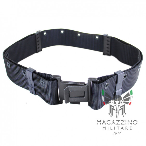 Cinturone militare tattico sgancio rapido, Cordura BLU Carabinieri Guardie Giurate Polizia