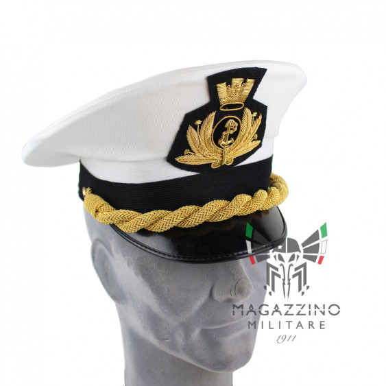 Cappello originale Marina Militare Italiana Bianco ufficiale