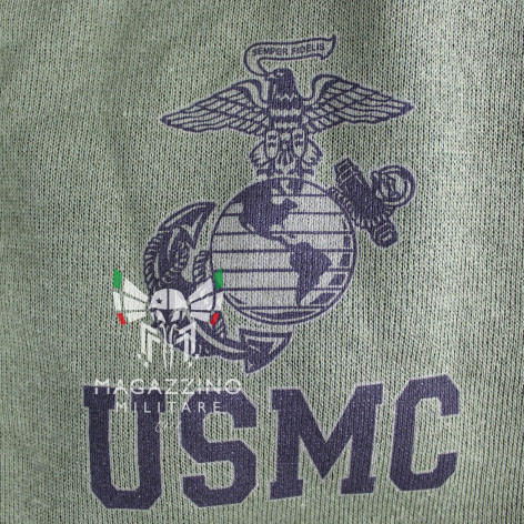 U.S. Army USMC Marines swetshirt OD olive logo