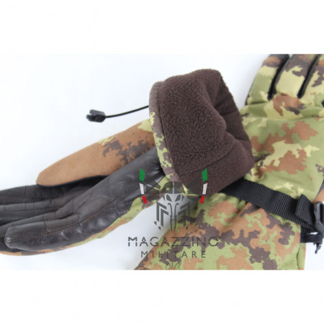 Guanti Originali Esercito Italiano GoreTex pelle Vegetati interno pile