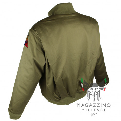 Giubbotto Carrista Bomber US con patch retro