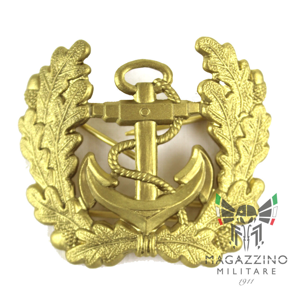 Fregio metallo Originale Marina militare tedesca oro Kriegsmarine