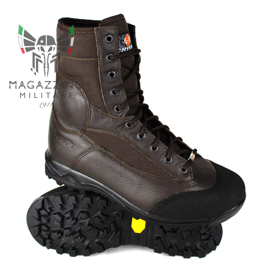 Anfibi militari Esercito Italiano Crispi Leopard Marroni testa moro Vibram