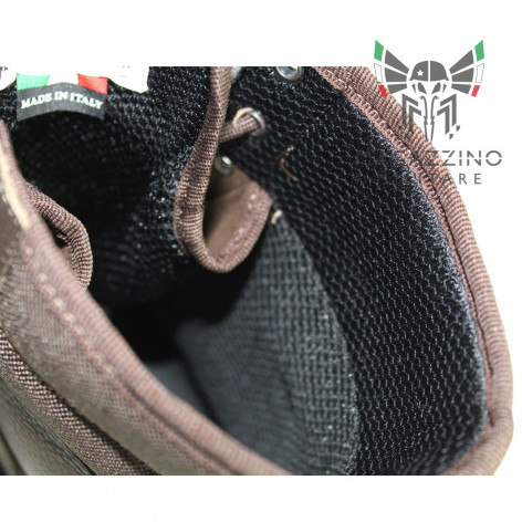 Anfibi militari Crispi Leopard Marroni testa moro Vibram interno