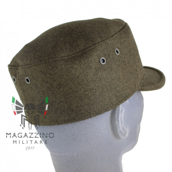 Berretto cappello "Norvegese" Esercito Italiano Alpini originale PANNO lana retro