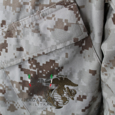DIVISA ORIGINALE ESERCITO AMERICANO US ARMY USMC MARPAT DESERT ACU ORIGINALE MADE IN USA ricamo USMC