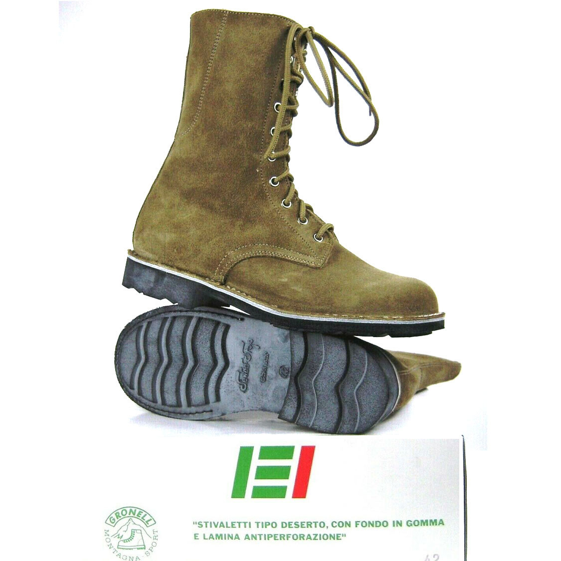 Anfibi militari Esercito Italiano Desert Gronell Originali NUOVI